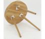 Table en bois naturel et rotin - 5