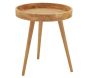 Table en bois naturel et rotin