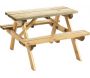 Table pique-nique bois pour enfant Wapiti