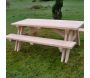 Table de pique-nique monobloc en bois - SAUVEGARDE58