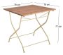 Table pliable en bois et métal - ESS-0844