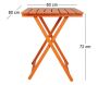 Table pliante 60 x 80 cm en bois - 6