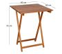 Table pliante 60 x 60 cm en bois - 7