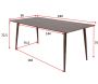 Table de repas en MDF Polar 180 x 90 cm - VEN-0155