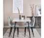 Table de repas en MDF et acier 120 x 80 cm Polar - VENTURE HOME