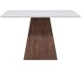 Table repas en MDF plateau effet pierre Cael 120 x 120 x 75 cm - VEN-1125
