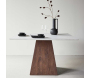 Table repas en MDF plateau effet pierre Cael 120 x 120 x 75 cm - VENTURE HOME