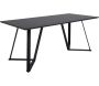 Table de repas acier et MDF Marina 180 x 90 cm