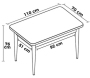 Table de repas en aggloméré Nil - ASI-2048
