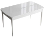 Table de repas en aggloméré avec pieds en métal Han