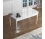 Table de repas en aggloméré avec pieds en métal Han - HANAH HOME