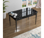 Table de repas en aggloméré avec pieds en métal Han - HANAH HOME