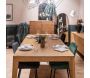 Table repas avec allonge intégrée en chêne Allure - ZAGO