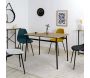 Table repas en bois et métal Loka - THE HOME DECO FACTORY