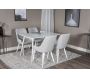 Table de repas en MDF et acier 120 x 80 cm Polar - Venture Home