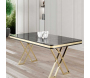 Table de repas design 130 x 80 cm Vals - HANAH HOME