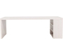 Table de repas 230 x 110 cm avec étagères Mika - 659