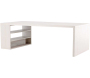 Table de repas 230 x 110 cm avec étagères Mika - 5