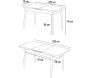 Table de repas extensible Aya - ASI-2728