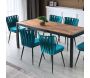 Table repas extensible en aggloméré et métal Silva - HANAH HOME