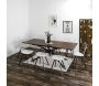 Table repas extensible en bois et métal 6 à 8 personnes Tiffany - 8