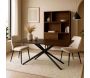 Table repas extensible en bois et métal 6 à 8 personnes Tiffany - THE HOME DECO FACTORY