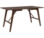 Table de repas en hévéa 120 x 80 cm Kaseidon