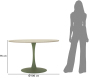 Table repas en métal et MDF 120 x 76 cm - MAU-0680