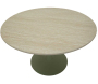 Table repas en métal et MDF 120 x 76 cm - 249