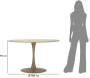 Table repas en métal et MDF 120 x 76 cm - MAU-0679