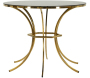 Table de repas en métal et verre Shanty 100 x 80 cm