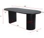 Table de repas ovale Bianca 200 x 90 cm - VEN-0108