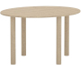 Table de repas ovale 130 x 110 x 75 cm Hilo