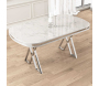 Table de repas ovale pieds en croix Zae - HANAH HOME