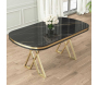 Table de repas ovale pieds en croix Zae - HANAH HOME