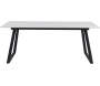 Table de repas 200 x 90 cm en pierre frittée Estelle - 589
