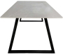 Table de repas 200 x 90 cm en pierre frittée Estelle - VEN-1230