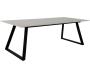 Table de repas 200 x 90 cm en pierre frittée Estelle
