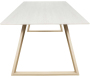 Table de repas 200 x 90 cm en pierre frittée Estelle - VEN-1229
