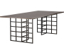 Table de repas rectangulaire 220 x 100 cm Ystad - VEN-1227