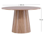 Table repas ronde 120 cm Lanzo - 5