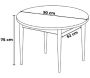 Table de repas ronde Rox - ASI-2053