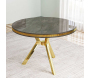 Table de repas ronde pieds métal Mos - HANAH HOME
