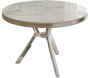 Table de repas ronde pieds métal Mos