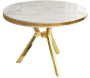 Table de repas ronde pieds métal Mos