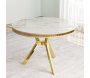 Table de repas ronde pieds métal Mos - HANAH HOME