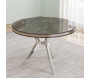 Table de repas ronde pieds métal Mos - HANAH HOME