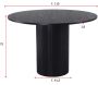 Table ronde en MDF Bianca 110 cm - VEN-0110