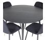 Table ronde en MDF et acier Dipp 115 cm - VEN-0161