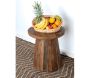 Table basse ronde en bois recyclé REWOOD - AUBRY GASPARD